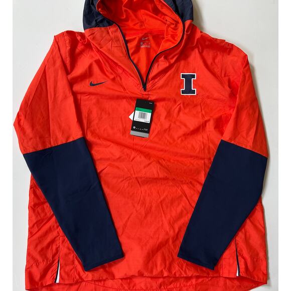 Nike Fighting Illini Illinois Repel On Field Windbreaker CQ5211-891 Mens Size XL - Picture 8 of 9
